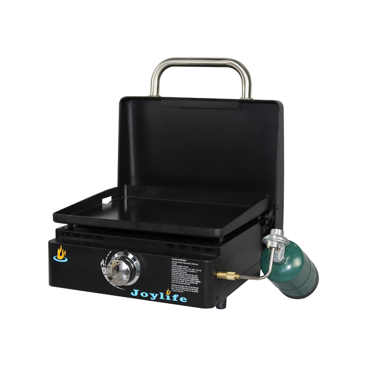 20inch Propane Gas Portable, Flat Top Griddle Station W/ Hard Cover ,black