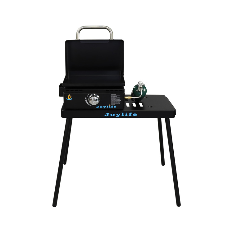 Joylife   20inch Propane Gas Portable, Flat Top Griddle Station W/ Hard Cover and portale table